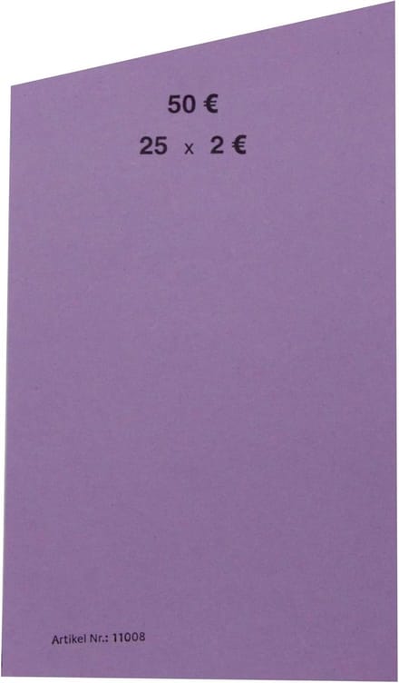 Muntrollen Euro - Geldrollen Papier - Munten Sorteren - Schuine Snede - 10 Stuks - 2 Euro