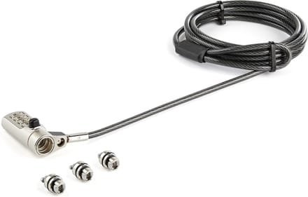 StarTech 2 meter Laptop Kabelslot - K-Slot - Nano - Wedge
