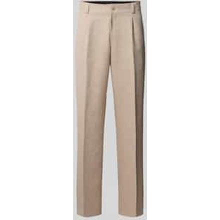 modern fit pantalon met katoen en linnen aandeel
