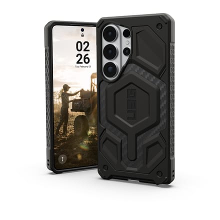Urban Armor Gear Monarch Pro Case Samsung Galaxy S26 Ultra Carbon MagSafe compatible, Met magneetmodule