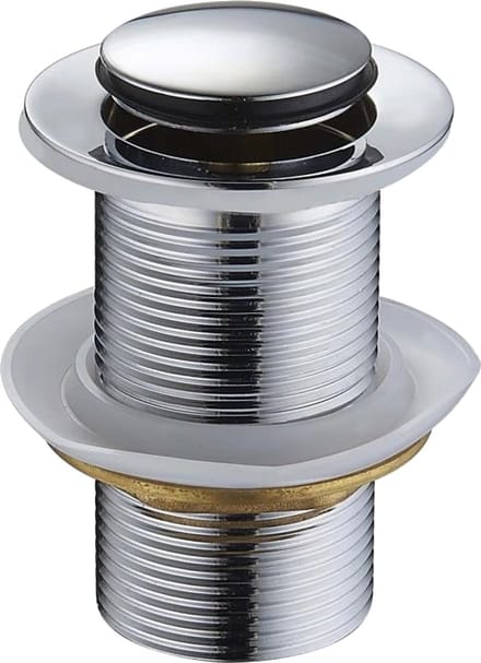 Mexen click-clack plug klein rond, chroom - 79915-00