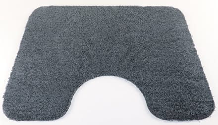 PRIMA - Soft - WC mat - donker grijs - 50x60cm - met uitsparing 21cm