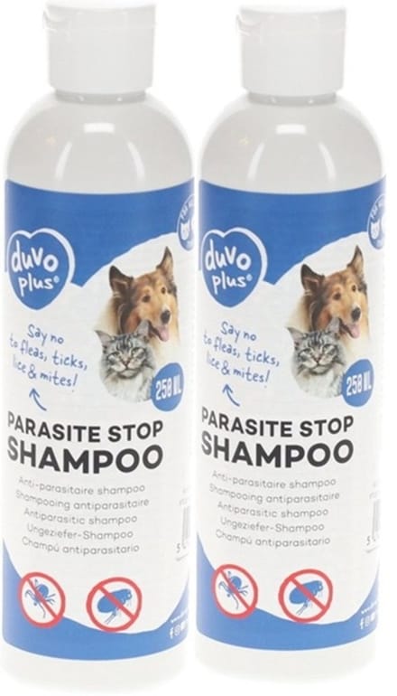 Duvo+ Anti-parasitaire Shampoo - Anti Vlo & Teek - Hond & Kat - 2 x - 250ml