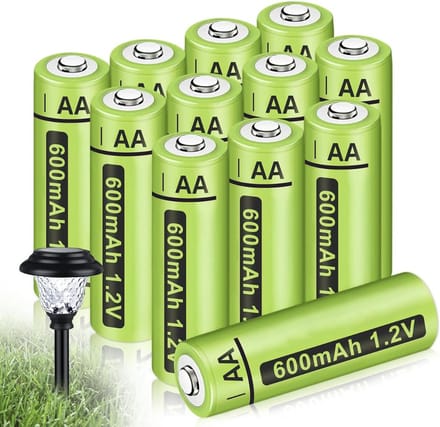 CRLYN® Oplaadbare Batterijen AA - Set van 12 - 600mAh