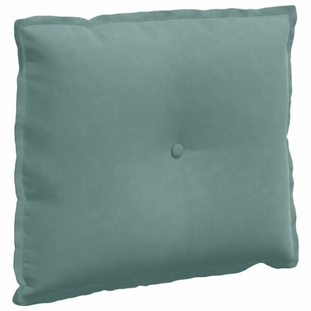 vidaXL - Rugkussen - Zeegroen - 60 - x - 50 - x - 19 - cm - Corduroy - stof