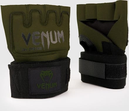 Venum Kontact Gel Glove Wraps Khaki Zwart - XS