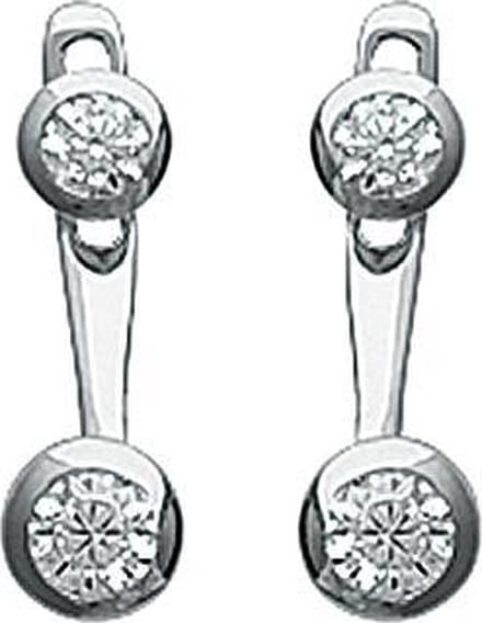 Amanto Oorbellen Dot - 925 Zilver Gerhodineerd - 4x14mm