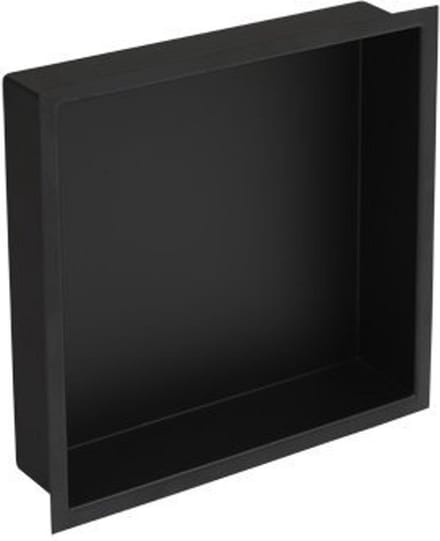 Plieger Inbox inbouwnis met flens 30x30x7.5cm waterproof zwart