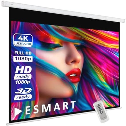 Gemotoriseerd projectiescherm 240 x 180 cm (118") | Afstandsbediening | Thuisbioscoop | 4:3