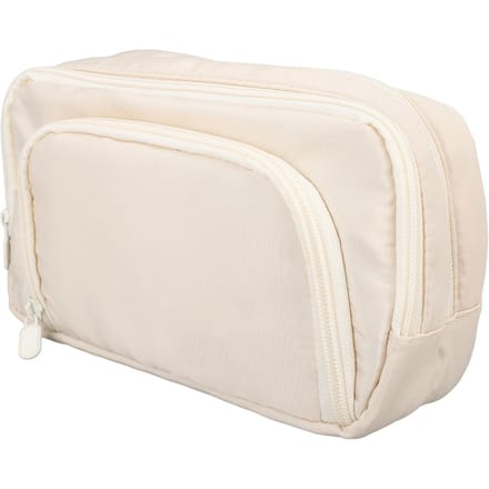 Etui met grote capaciteit Draagbaar Meerdere compartimenten Opbergtas voor schrijfwaren Cosmetische tas voor white