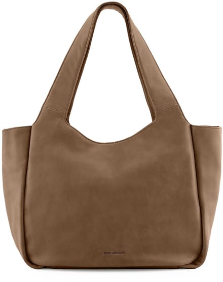 FREDsBRUDER shopper schoudertas Just Easy Shopper Khaki Green bruine