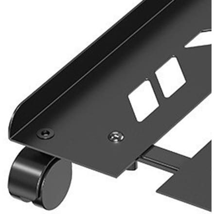 Metalen Computer Toren Standaard 360 Graden Beweging Gemakkelijk Schoonmaken Desktop Computer Standaard voor Thuis 1.2mm black