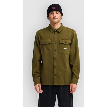 Billabong Del Mar Overhemd Met Lange Mouwen Groen XL Man
