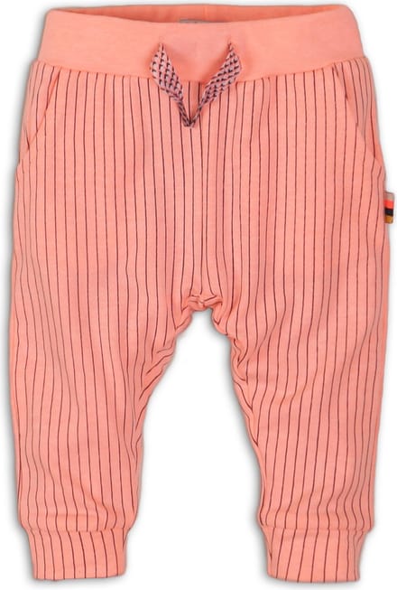Dirkje - Joggingbroek meisjes - Light neon coral - Maat 80