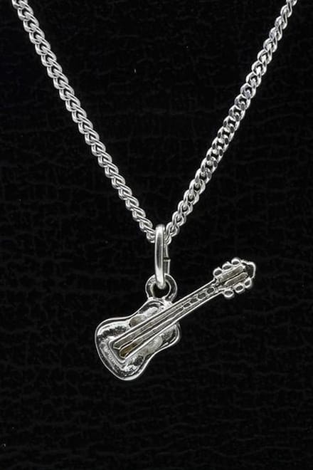 Zilveren Ukelile ketting hanger