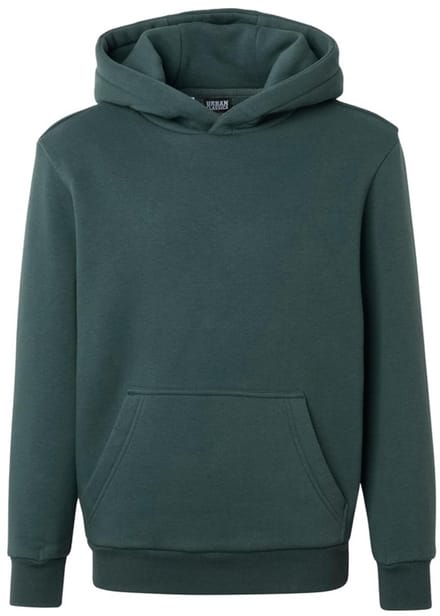 Urban Classics - Fluffy Kinder hoodie/trui - Kids 146/152 - Donkergroen