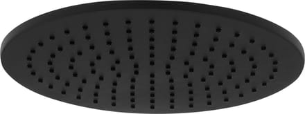 Ben Round Douchekop - Ø 25 cm - Gestructureerd Zwart - Messing - Regendouchekop - Hoofddouche