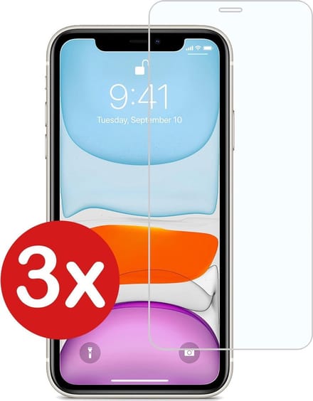 Screenprotector - 3 Stuks - Geschikt voor Apple iPhone 11 Pro Max - Volledige Dekking - Beschermglas - Gehard Glas - Tempered Glass - Screen Protector