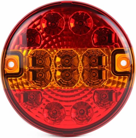Benson Rond LED-achterlicht vrachtwagen - 140 mm - waterdicht - 4 functies - 12/24V