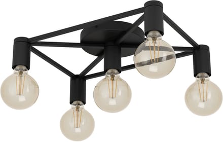 EGLO Speke Plafondlamp - E27 - 41,5 cm - Zwart