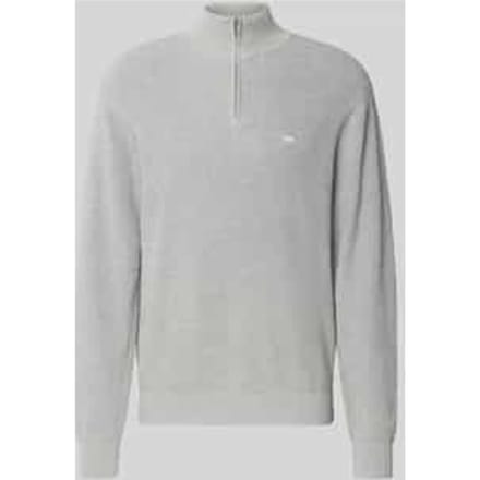 Gebreide pullover met opstaande kraag