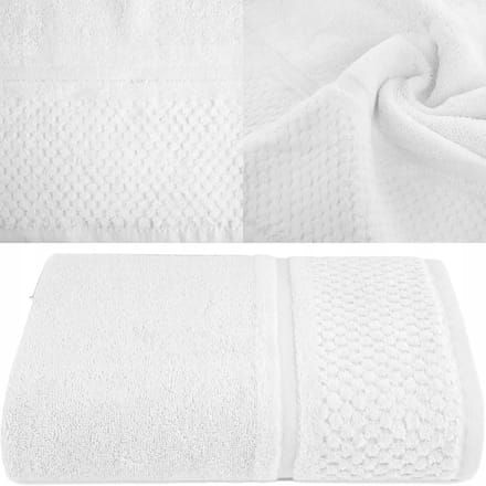 Luxe Katoenen Badstof Handdoek 30x50 cm - 550 g/m² - Wit