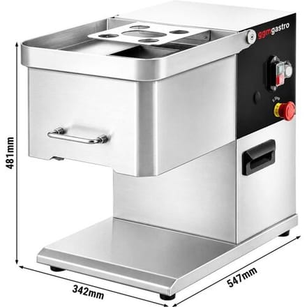GGM Gastro Elektrischer Fleischschneider - 250 kg/h - 3mm Schnittstärke - Edelstahl