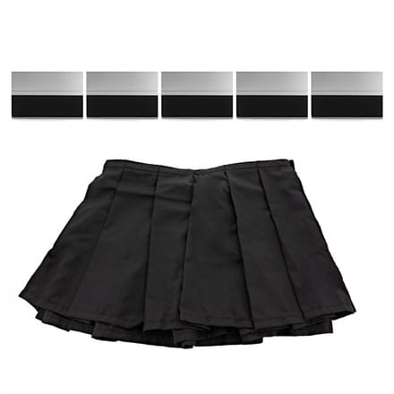 G4M Stage Geplooid Podiumgordijn 105 cm x 40 cm met Bevestigingen