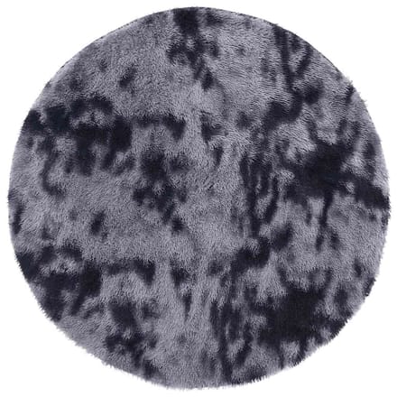 vidaXL - Hoogpolig - vloerkleed - NAVARRA - 200x200 - cm - polyester - donkergrijs