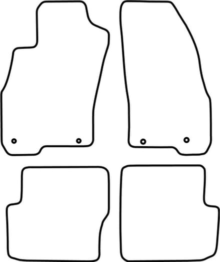 Mattenset Fiat Punto Evo - 3 deurs