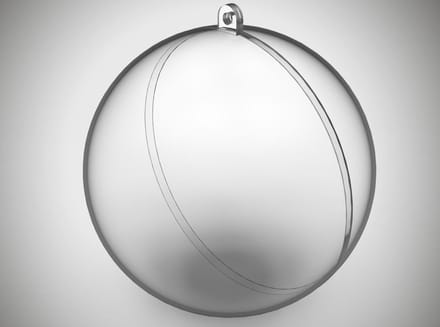 Plastic vulbare kerstbal 12cm (25 stuks)