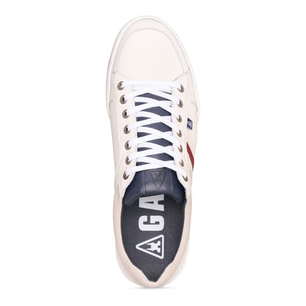 Gaastra - Heren Sneakers Milan Wit/Rood - Wit - Maat 44