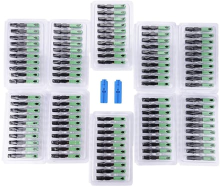 100 Stuks SC/APC Embedded Optische Vezel Snelle Verbinder en Aansluitadapter voor FTTH Installatie