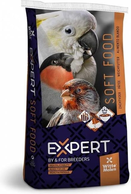 Witte Molen - Binnenvogelvoer - Vogel - Expert Zachtvoer Blank 10kg - 1st