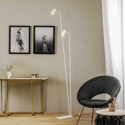 Nowodvorski Lighting Vloerlamp Mono II, 2-lamps, wit