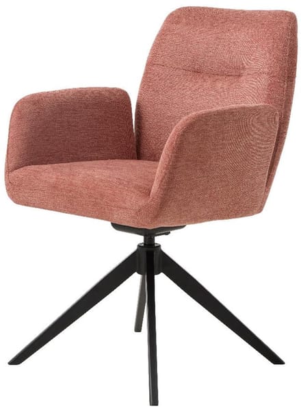 Nordic Home - Roxanne draaibare eetkamerstoel - rose