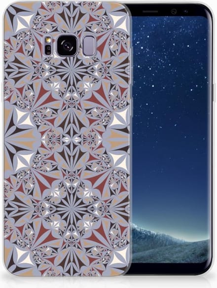Samsung Galaxy S8 Plus TPU Siliconen Hoesje Flower Tiles