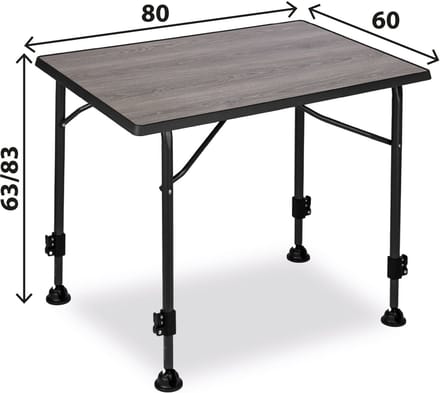 Brunner Lineair Grijshout 80 - campingtable