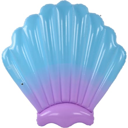 Luchtbed Opblaasbaar Drijvend PVC Schelpvormig Draagbaar Accessoire voor Binnen Buiten blue