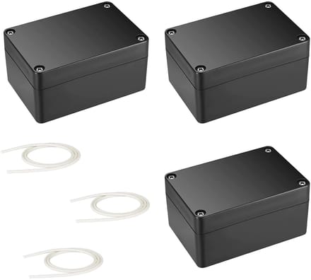 Store_8 - Aansluitdoos waterdicht - Verdeeldoos buiten - Robuuste bescherming - Zwart - Elektronische behuizing - Ideaal voor buitengebruik - Compa...