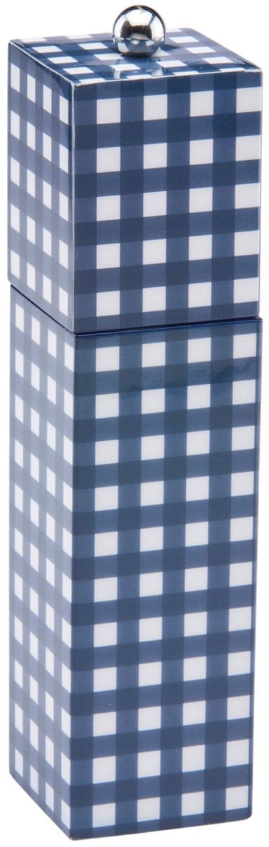 Addison Ross - Peper- en zoutmolen Gingham Navy 22cm - Peper- en zoutmolen