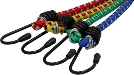Bagagespanners Set - Spanbanden Elastisch - Veilig Vervoeren - Waterafstotend UV-bestendig - 8-delig 6 mm - Gesorteerd