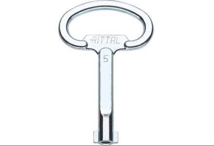 Rittal SZ 2531.000 Schakelkast sleutel Dubbele baard Staal Zwart 1 stuk(s)