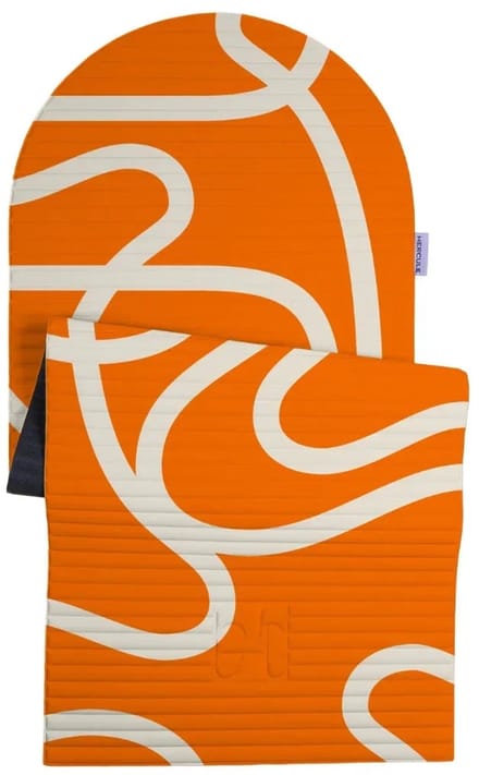 Exercise mat Archy 8 mm - Hercule Studio - bari print orange pop