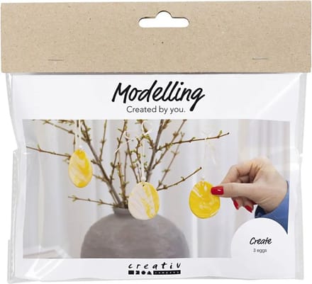 CC Mini Hobbyset Boetseren Ei Lichtgeel Pastelkleuren