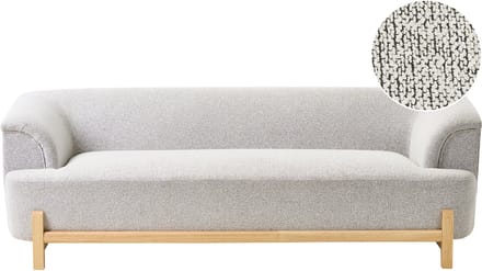 ALNOR - Driezitsbank - Lichtgrijs - Polyester