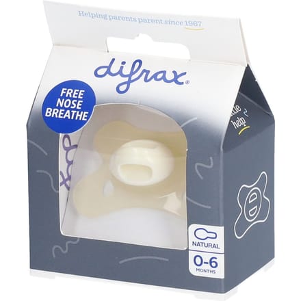 Difrax Fopspeen Natural - 0-6 maanden - Ocean/Lavender/Bubble gum/Vanilla