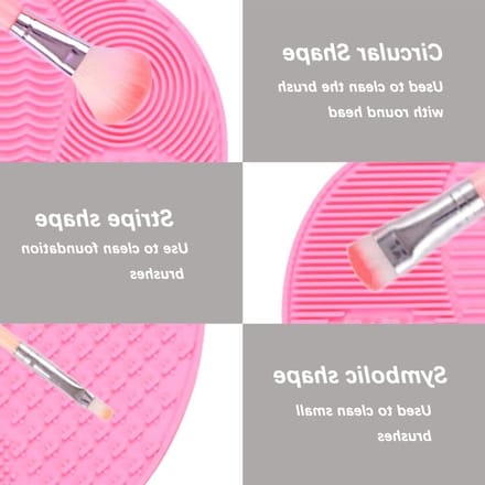 Effectieve Silicone Mat voor het Reinigen van Make-up Borstels, Schoonmaak Pad en Hulpmiddel voor Perfecte Hygiëne