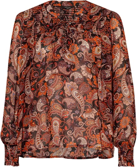Princess goes Hollywood • oranje paisley blouse • maat 36