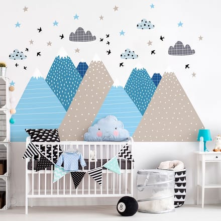 Kinderstickers van Scandinavische bergen, Lynka, 110 x 165 cm